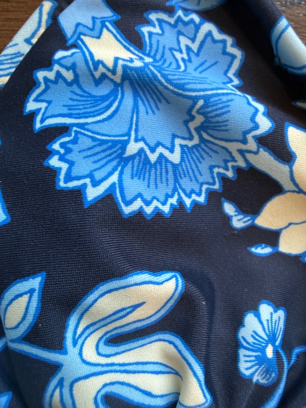 J. Crew Navy Blue Floral String Bikini - Picture 3 of 4